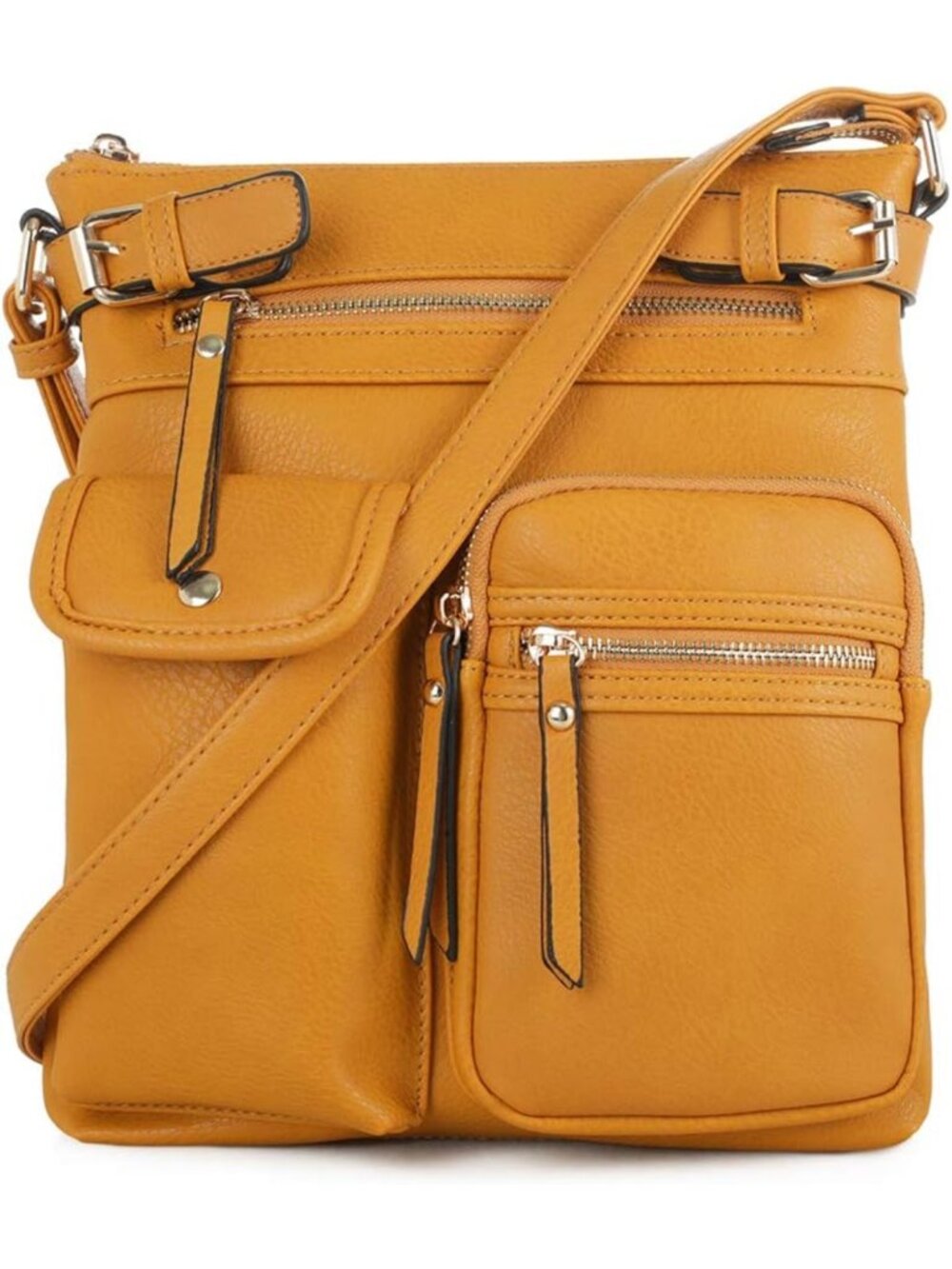 Lightweight Medium Crossbody Shoulder Bag with Multi Pockets for Women - Stylish